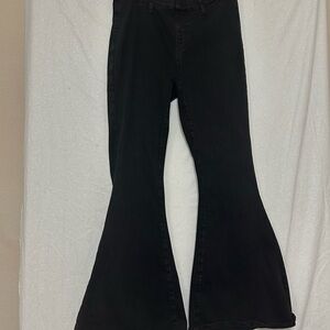 Women's Black Flared Jeans